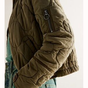 Free People Quilted jacket- barely worn. I am trying to downsize my closet.